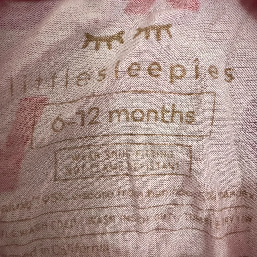 Little Sleepies Pink Heart Footies Pajamas